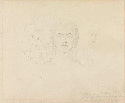 Five Visionary Heads of Women by William Blake